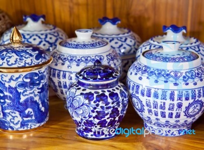 Chinese Antique Vase Stock Photo