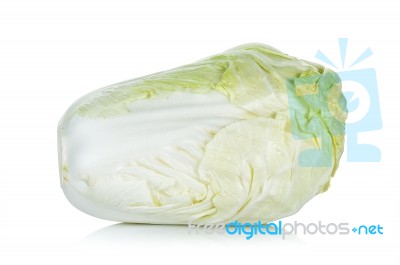 Chinese Cabbage Isolated On The White Background Stock Photo