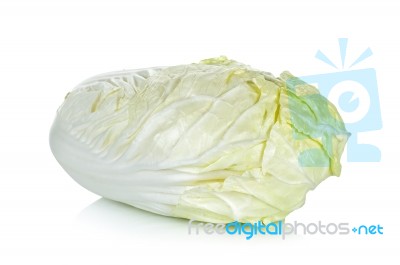 Chinese Cabbage Isolated On The White Background Stock Photo