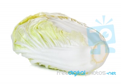 Chinese Cabbage Isolated On The White Background Stock Photo