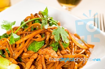 Chinese Fried Noodles Stock Photo