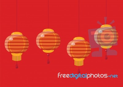 Chinese New Year Lanterns Stock Image