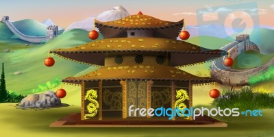 Chinese Pagoda Stock Image