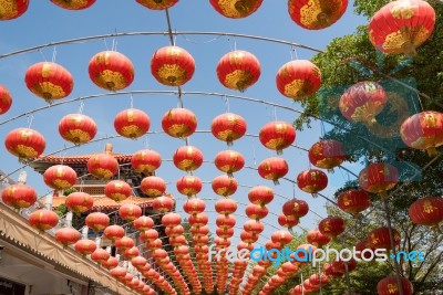 Chinese Paper Lantern Stock Photo