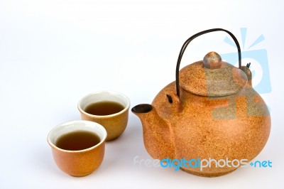 Chinese Tea Set Stock Photo