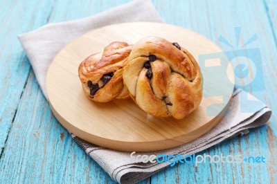 Chocolate Chip Bread Stock Photo