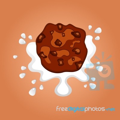 Chocolate Chip Cookie Stock Image