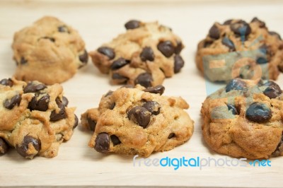 Chocolate Chip Cookies Stock Photo