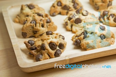 Chocolate Chip Cookies Stock Photo