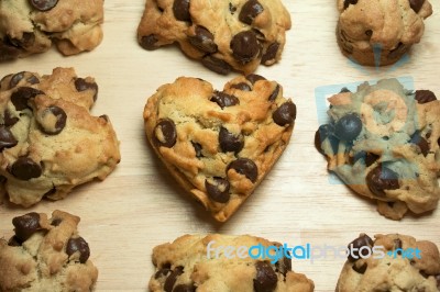 Chocolate Chip Cookies Stock Photo