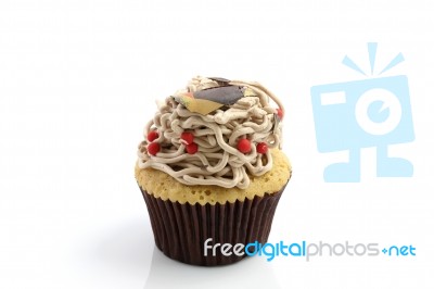 Chocolate Cup Cake Stock Photo