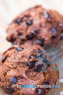 Chocolate Cupcake Stock Photo