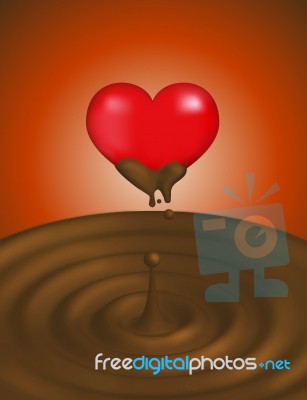 Chocolate Love Stock Image