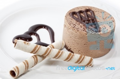 Chocolate Mousse Stock Photo