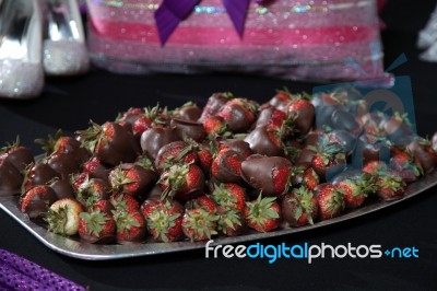 Chocolate Strawberries Stock Image