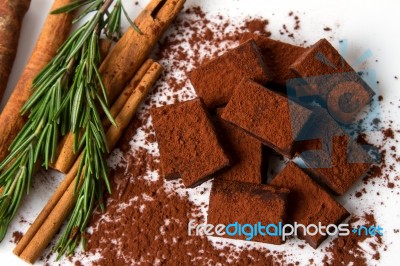 Chocolate Truffle Stock Photo