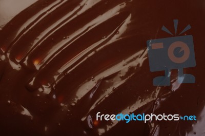 Chocolate With Ripple Stock Photo