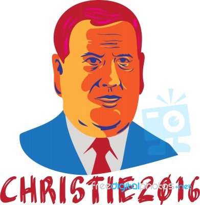 Christie 2016 President Retro Stock Image