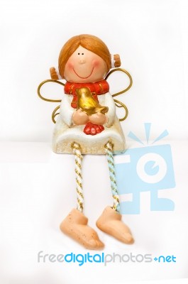 Christmas Angel Decoration Stock Photo