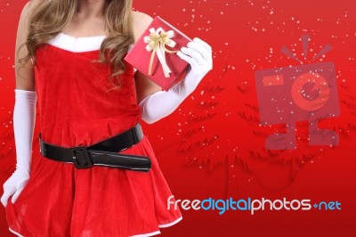 Christmas Ans Santa Stock Photo