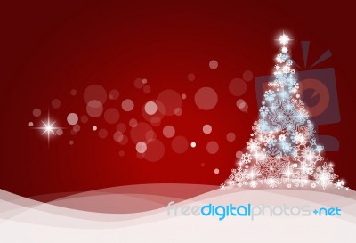 Christmas Background With Christmas Tree Stock Image