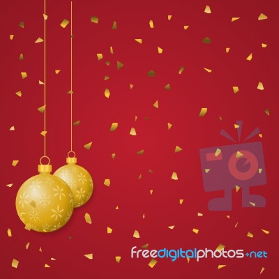 Christmas Ball Background Stock Image