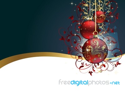 Christmas Ball Background Stock Image