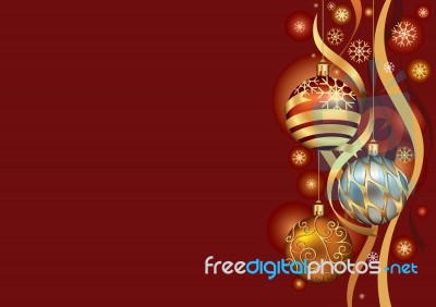 Christmas Bauble Background Stock Image