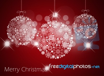 Christmas Bauble Background Stock Image