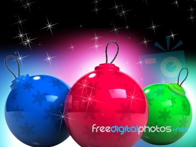 Christmas Baubles Stock Image