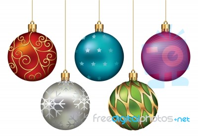 Christmas Baubles Stock Image