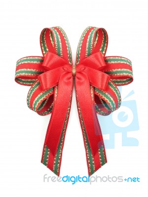 Christmas Bow Stock Photo