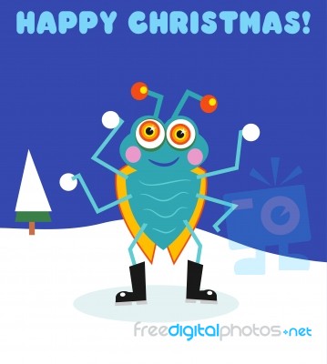 Christmas Bug Stock Image