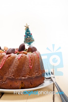 Christmas Cake Stock Photo