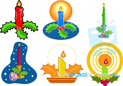 Christmas Candles Stock Image