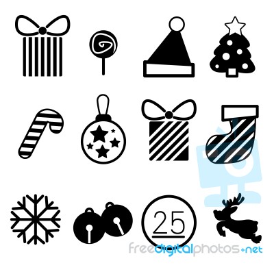 Christmas Card Icon Stock Image