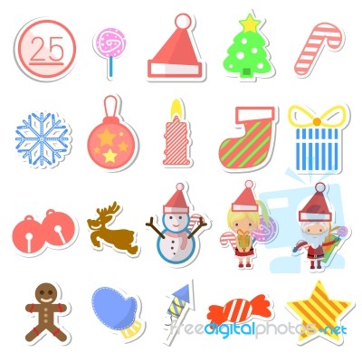 Christmas Card Icon Stock Image