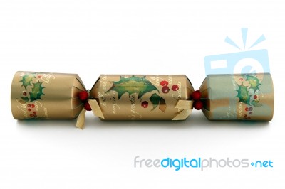 Christmas Cracker Stock Photo