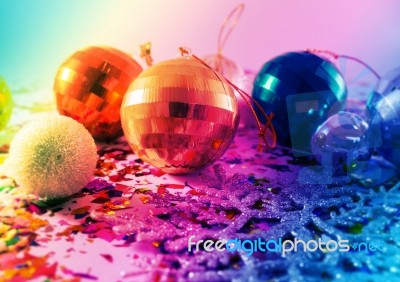 Christmas Decoration Background  Stock Photo