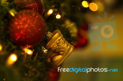 Christmas Decoration Close Up Stock Photo