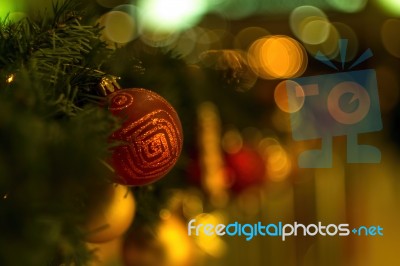 Christmas Decoration Close Up Stock Photo