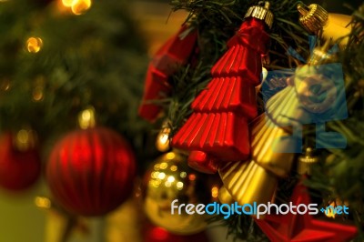 Christmas Decoration Close Up Stock Photo