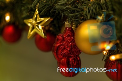 Christmas Decoration Close Up Stock Photo