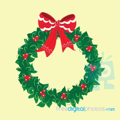 Christmas Garland Stock Image