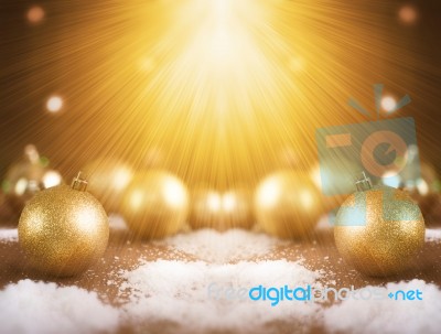 Christmas Gold Background For Advertising And Graphic Design Stock Photo