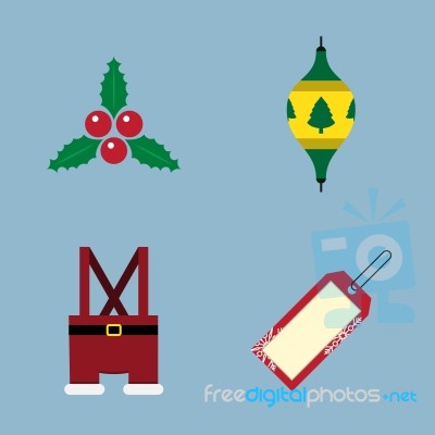 Christmas Icon Set Stock Image