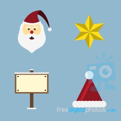 Christmas Icon Set Stock Image