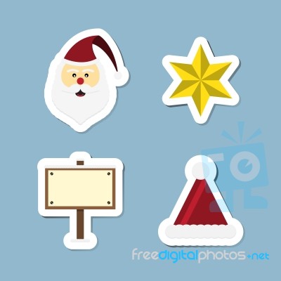 Christmas Icon Set Stock Image