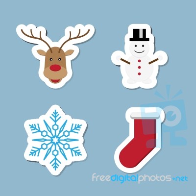 Christmas Icon Set Stock Image