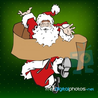 Christmas Is Santa Claus Stock Image